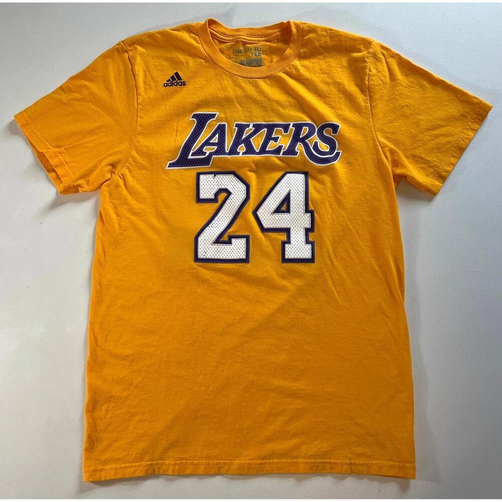 Mens La Lakers Kobe Bryant 24 T-Shirt Yellow Sz M